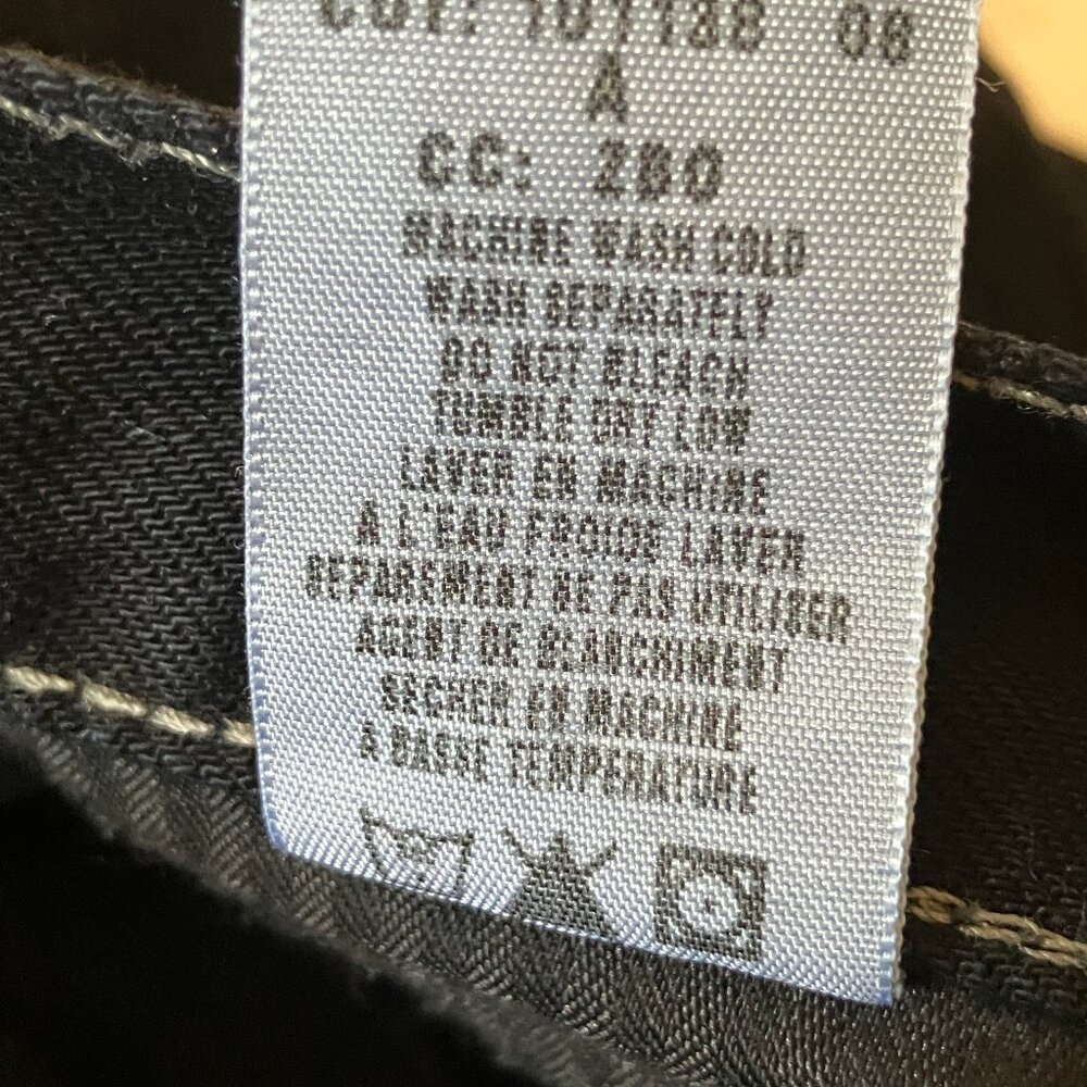 Lucky Brand Mens Jeans, Black Denim, Reg. Inseam, Made in America, Size 33 - Picture 7 of 15